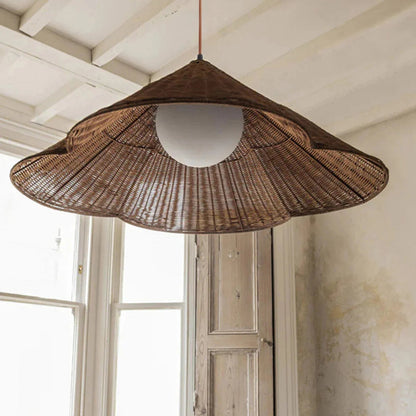 Isla – Lampe Tissée Suspendue Boho