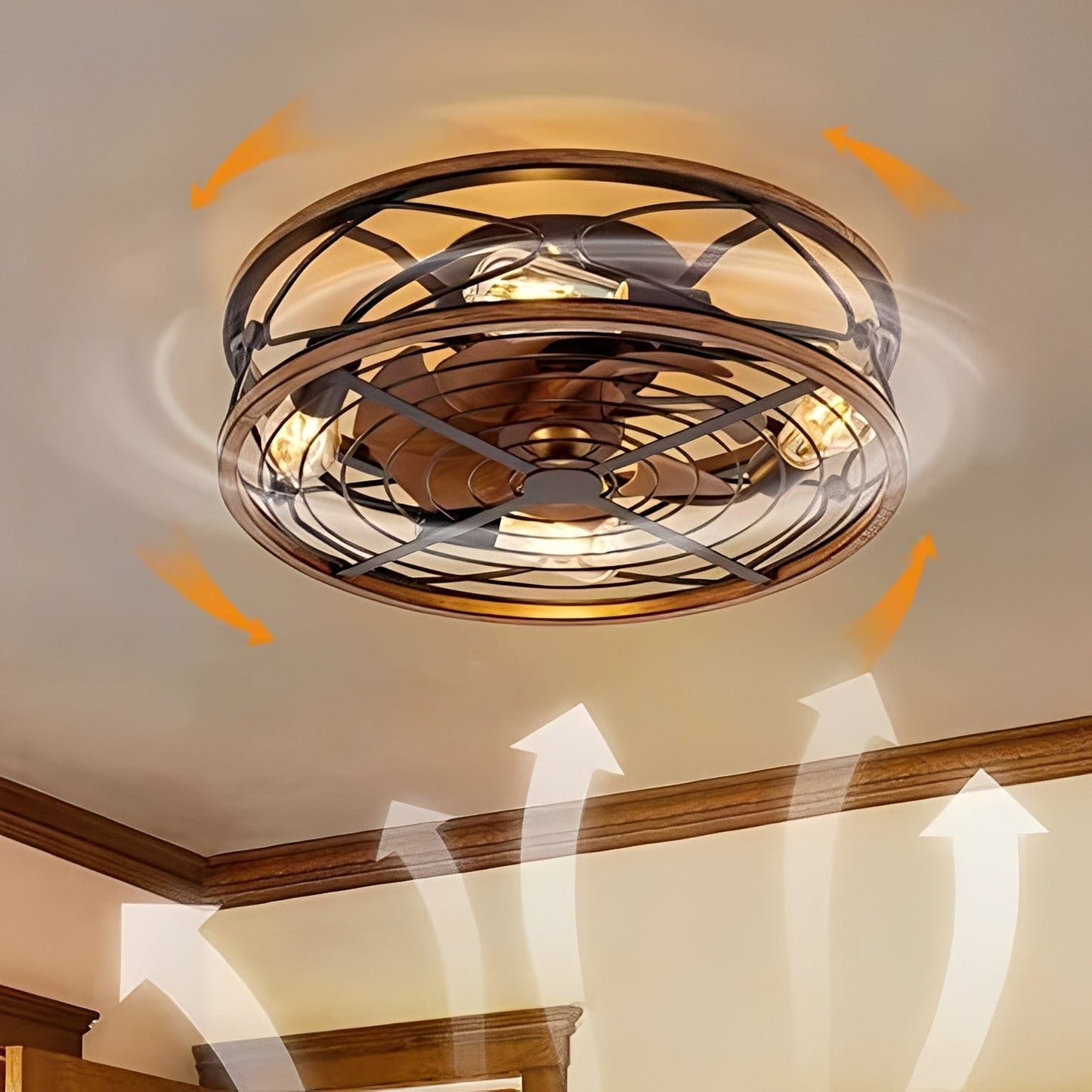 Darian – Ventilateur de plafond moderne avec éclairage