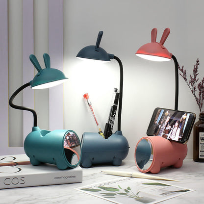 Lampe de Bureau LED avec Porte-Stylos – Tactile et Rechargeable par USB