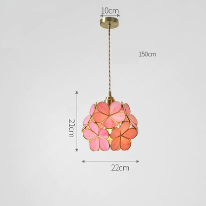 FleurVerre – Suspension florale en verre soufflé délicat
