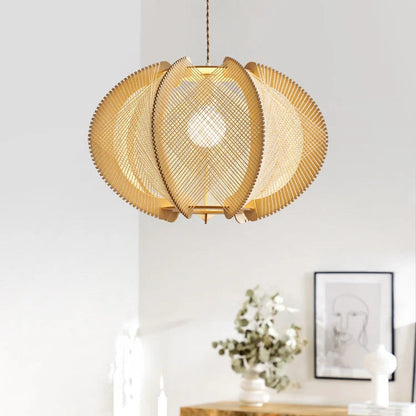 Ravi – Lampe artistique en bois suspendue