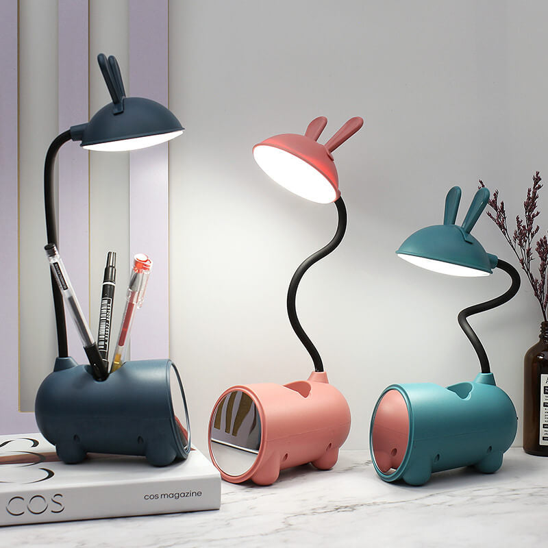 Lampe de Bureau LED avec Porte-Stylos – Tactile et Rechargeable par USB