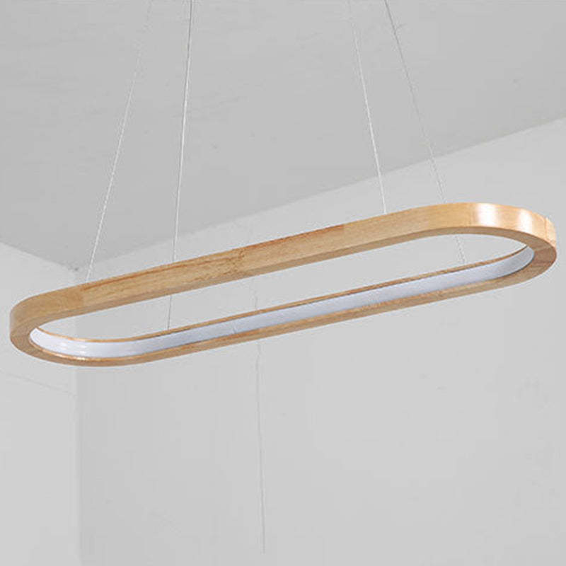 NordBois – Lampe suspendue moderne en bois et métal