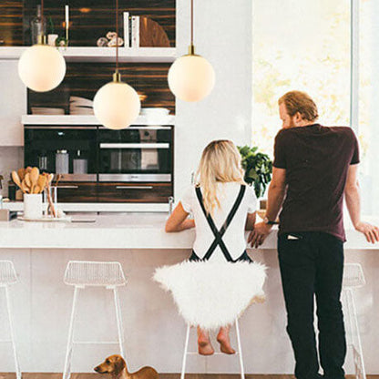 Toshi – Lustre en verre nordique en forme de sphère