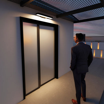 Leona – Moderne Lampe Extérieure en Acier Inoxydable avec Capteur