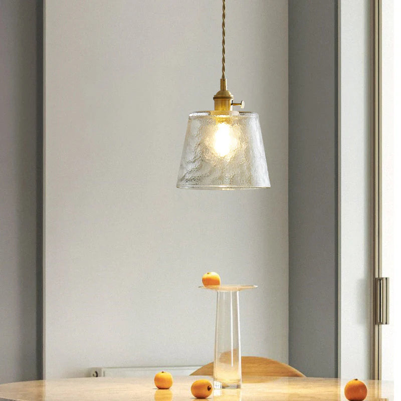Miyu – Lampe en verre suspendue minimaliste