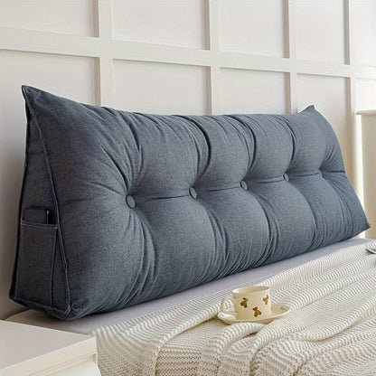 LinConfort – Coussin triangulaire en lin pour soutien du dos