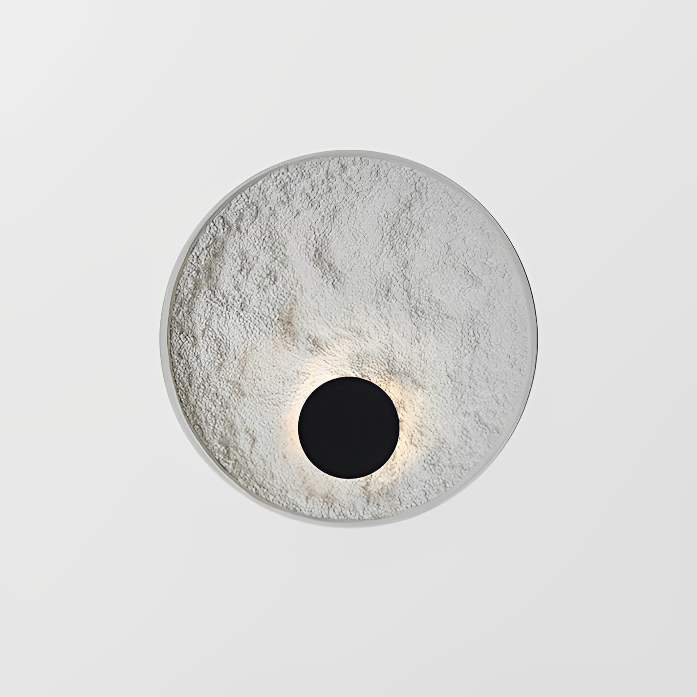 Lunaris – Applique murale ronde avec LED et design globe blanc
