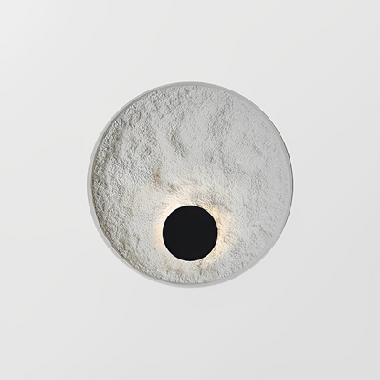 Lunaris – Applique murale ronde avec LED et design globe blanc