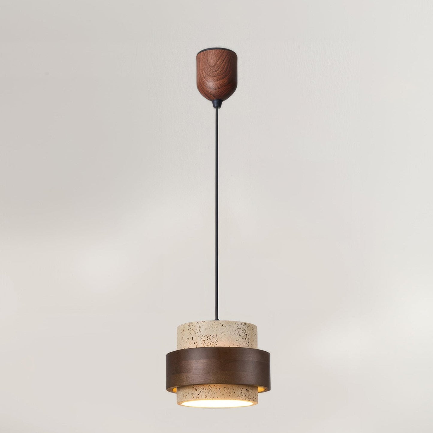 Nakoa – Lampe Suspendue Wabi-Sabi avec Pierres Rétro