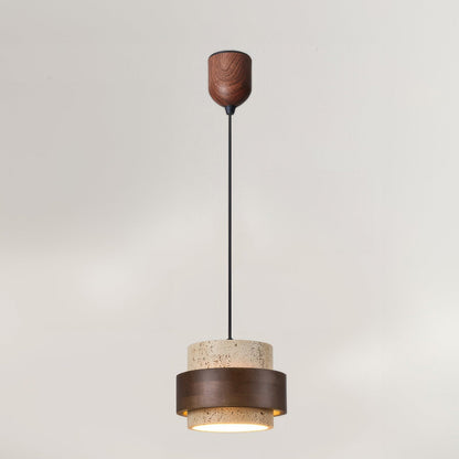 Nakoa – Lampe Suspendue Wabi-Sabi avec Pierres Rétro