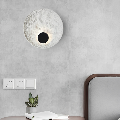 Lunaris – Applique murale ronde avec LED et design globe blanc