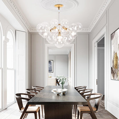 Mori – Grand Lustre en Verre Soufflé