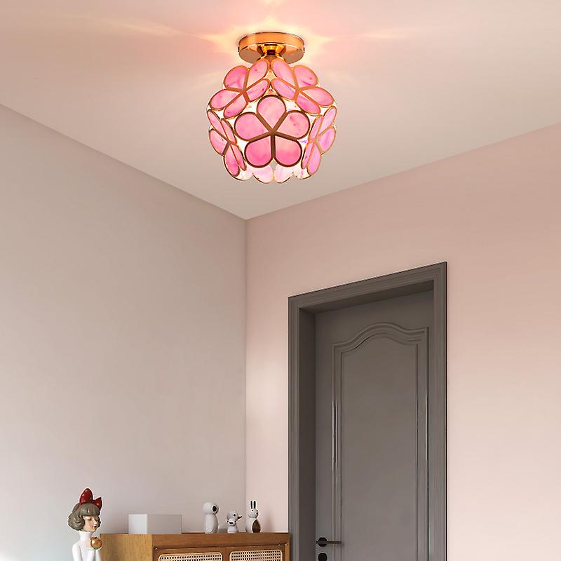 FleurVerre – Luminaire en verre au design floral pour couloir
