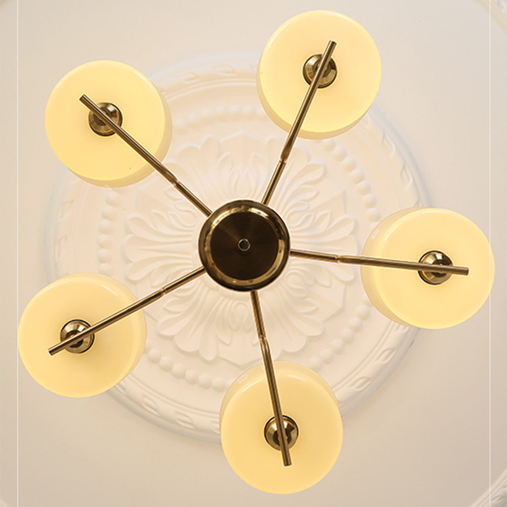 Belue – Lustre moderne en laiton et en verre