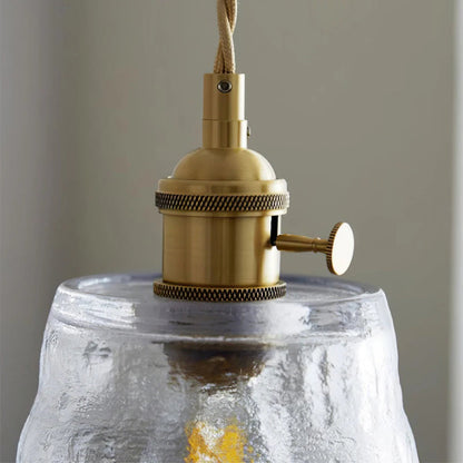 Miyu – Lampe en verre suspendue minimaliste