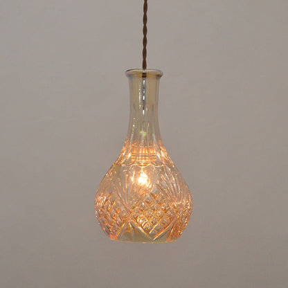 Elva – Lampe LED moderne en bouteille de verre