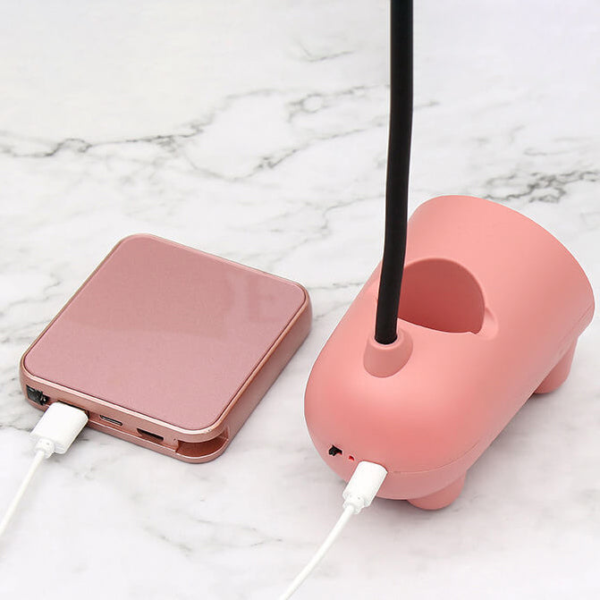 Lampe de Bureau LED avec Porte-Stylos – Tactile et Rechargeable par USB