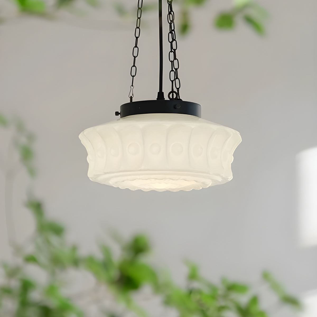 Elora – Suspension blanche style vintage