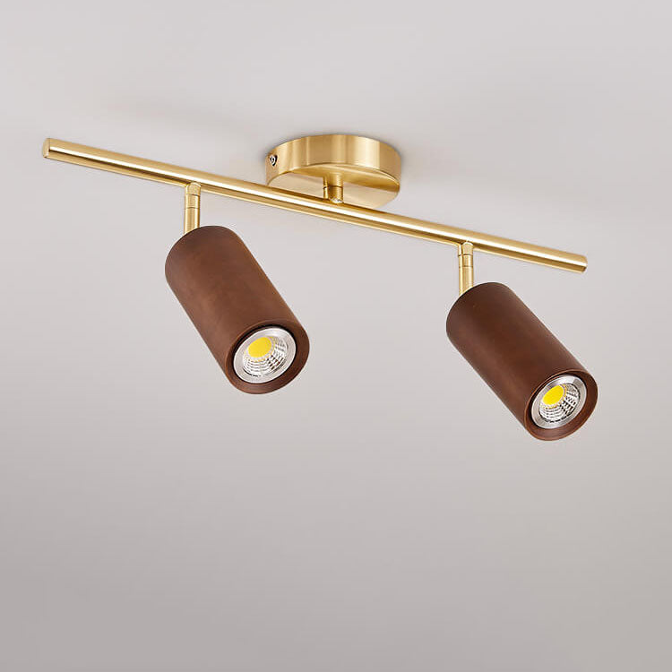 Fabian – Lampe de Plafond Ronde en Bois
