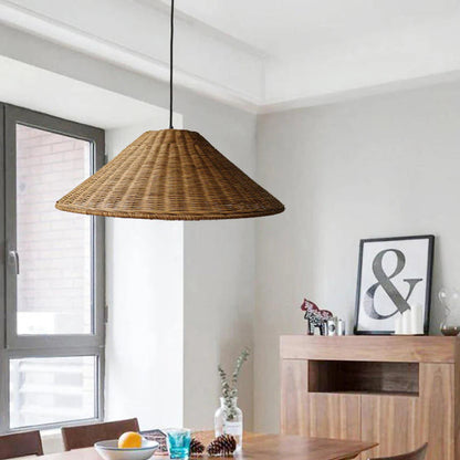 Niva – Lampe suspendue en rotin Boho