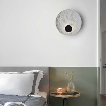 Lunaris – Applique murale ronde avec LED et design globe blanc