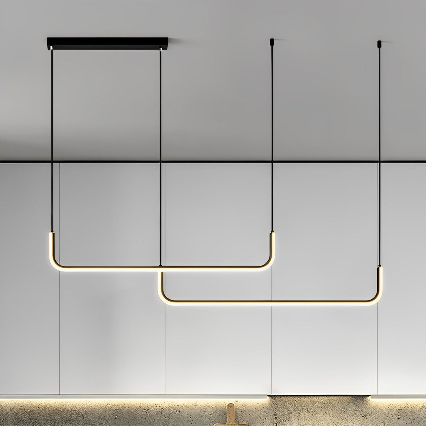 Analyn – Plafonnier LED minimaliste avec abat-jours en métal