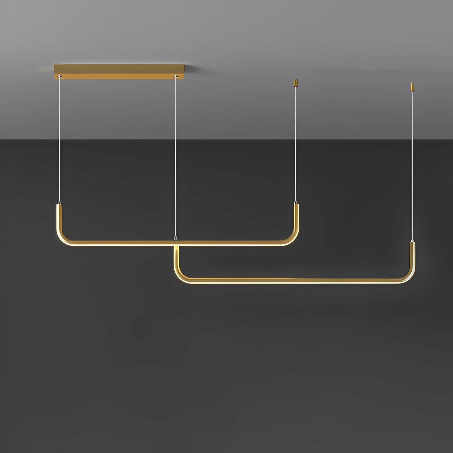 Analyn – Plafonnier LED minimaliste avec abat-jours en métal