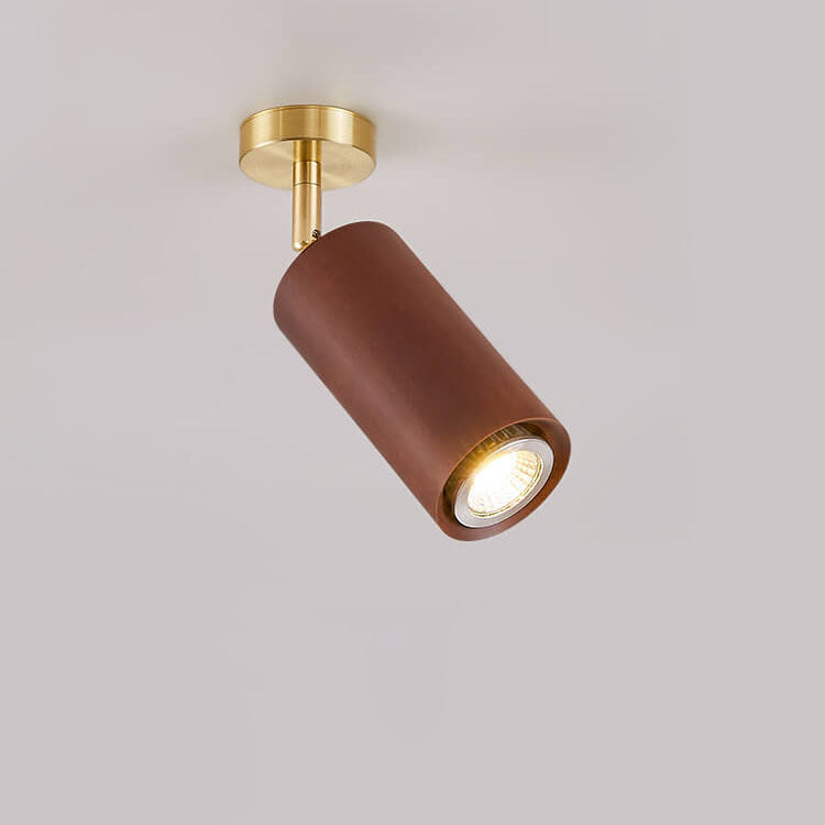 Fabian – Lampe de Plafond Ronde en Bois