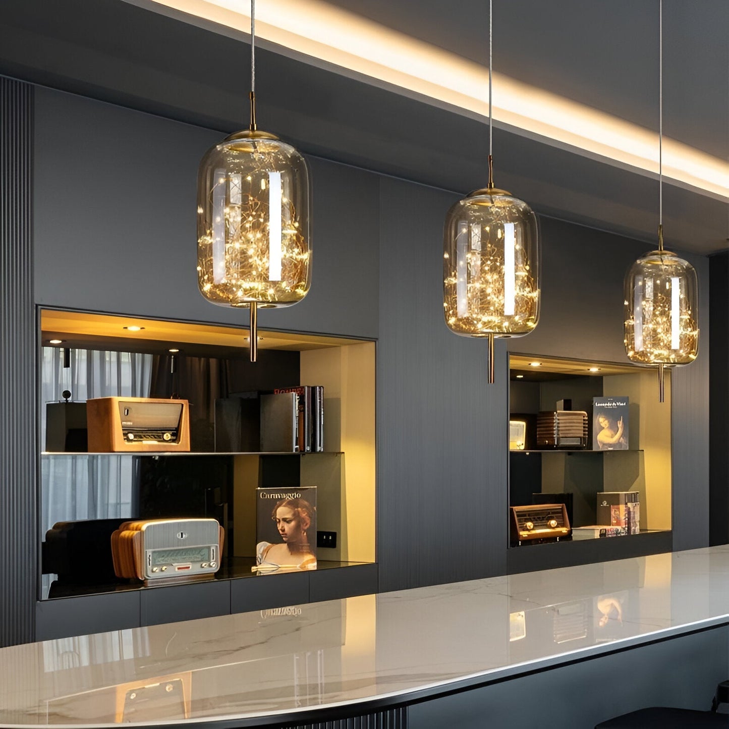 Auren – Lampe Pendante en Verre Minimaliste