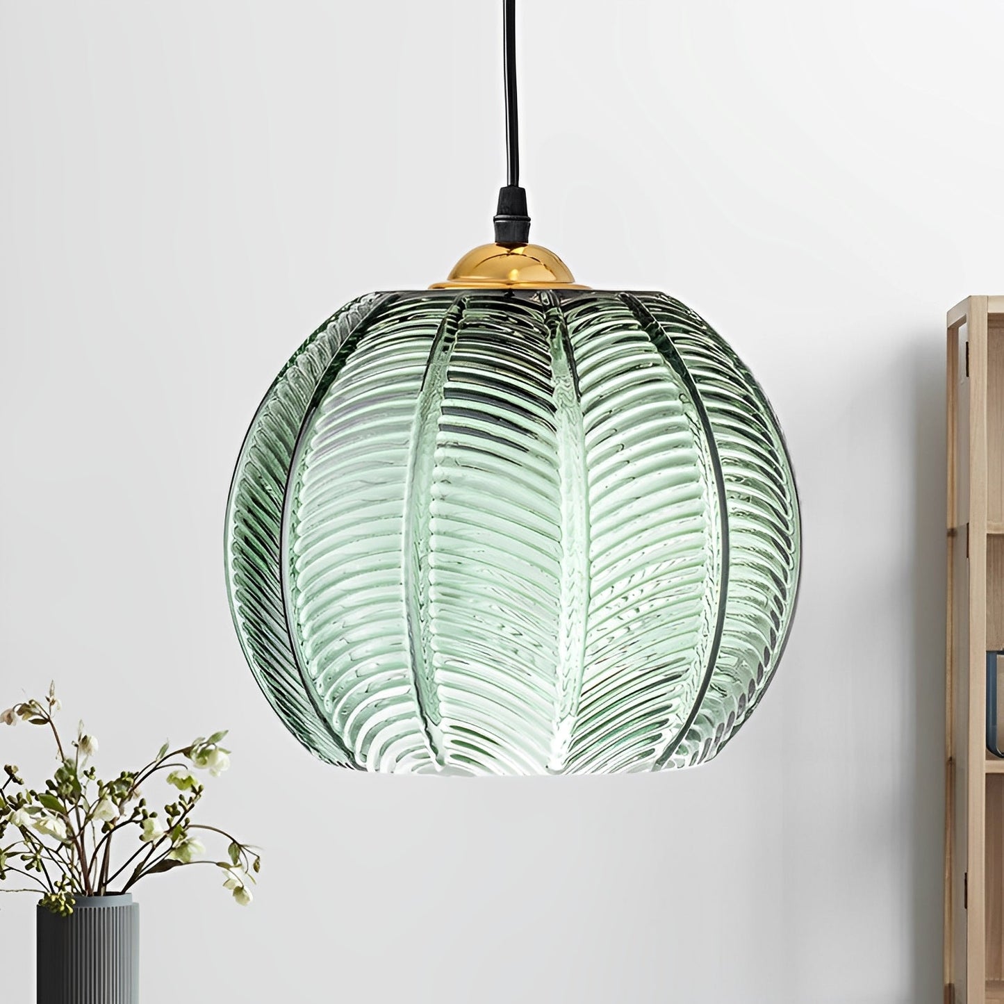 Pina – Suspension en verre cannelé