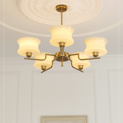 Belue – Lustre moderne en laiton et en verre