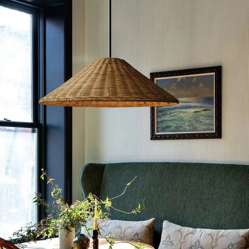 Niva – Lampe suspendue en rotin Boho