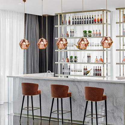 Nerea – Lampe suspendue nordique en verre