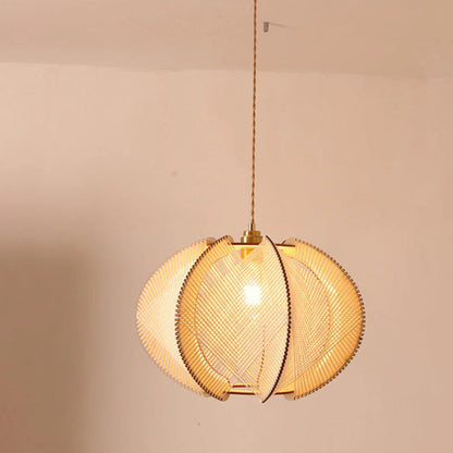 Ravi – Lampe artistique en bois suspendue