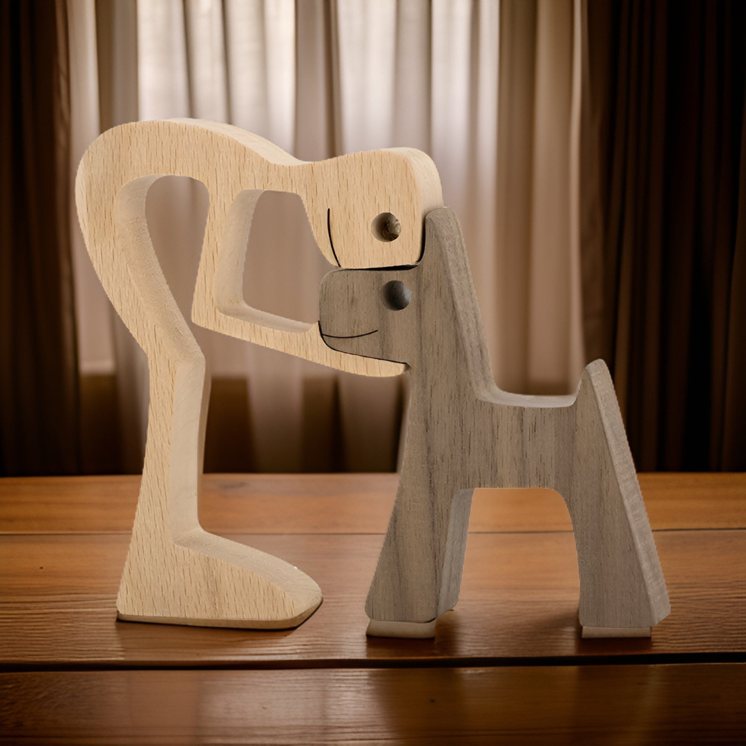 Aelix – Figurine en bois fait main