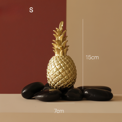 Phineas – Décoration ananas stylisée en résine pour accents d'été