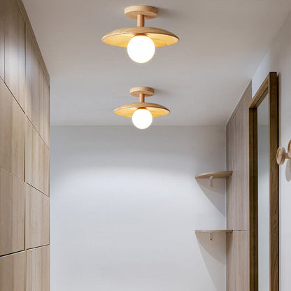 Elian – Plafonnier Moderne en Design Bois