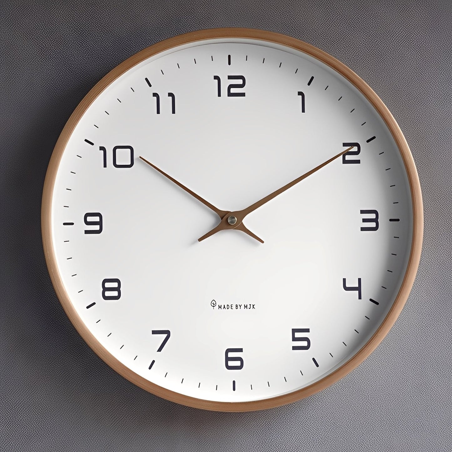 Alden – Horloge Murale en Bois Massif