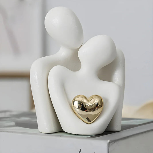 Elio – Figurine d'amour abstraite en porcelaine