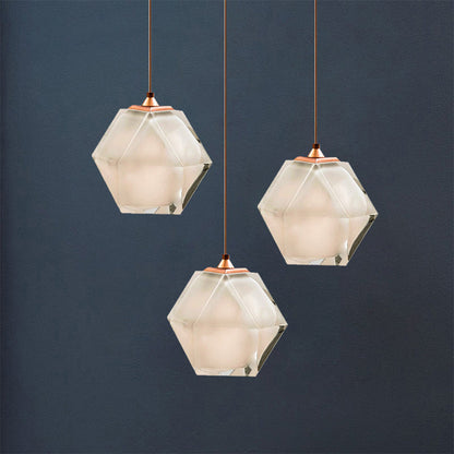 Nerea – Lampe suspendue nordique en verre