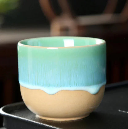 Hikari – Tasse en céramique japonaise avec surface semi-émaillée