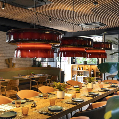 Selene – Suspension en verre moderne