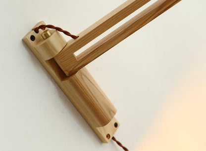 AuraNord – Applique scandinave en verre et noyer