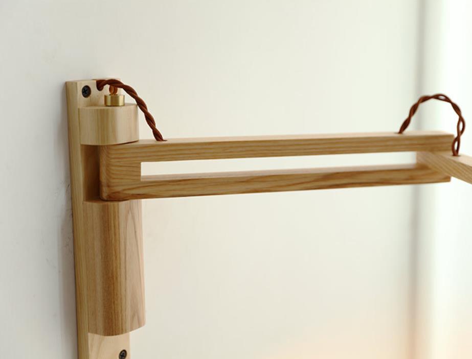 AuraNord – Applique scandinave en verre et noyer