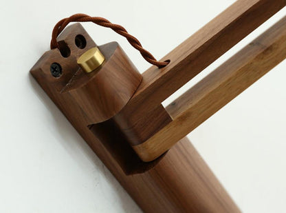 AuraNord – Applique scandinave en verre et noyer