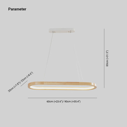 NordBois – Lampe suspendue moderne en bois et métal