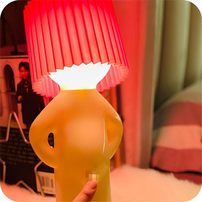 Neil – Lampe de nuit avec figure de garçon & lumière rétro chaude