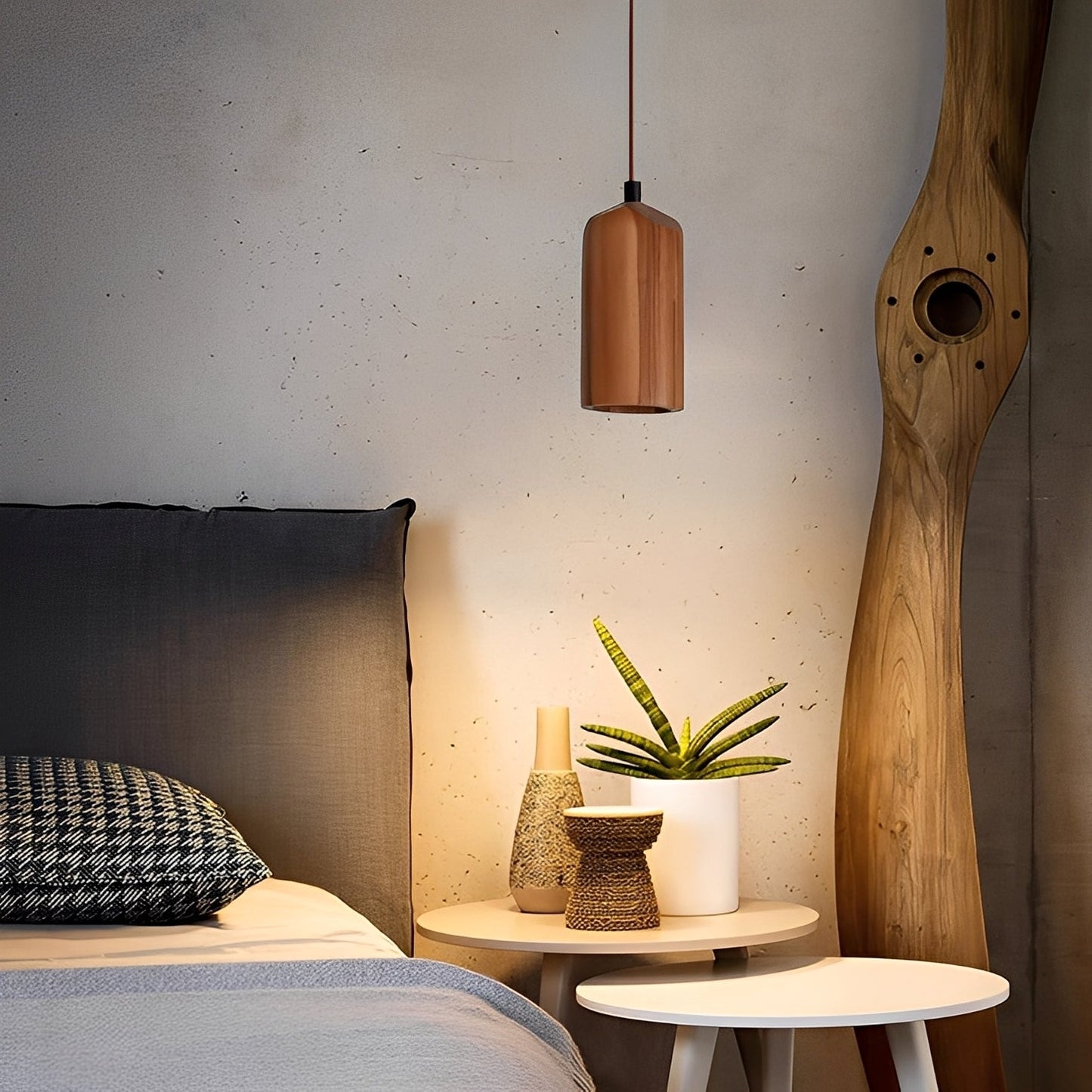 Yumi – Lustre en bois créatif de style moderne