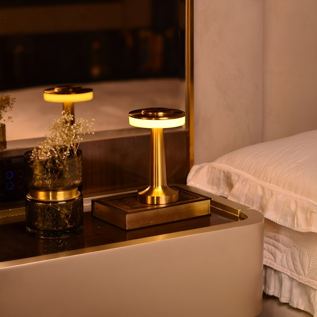 Zamira – Lámpara de mesa dumbbell recargable